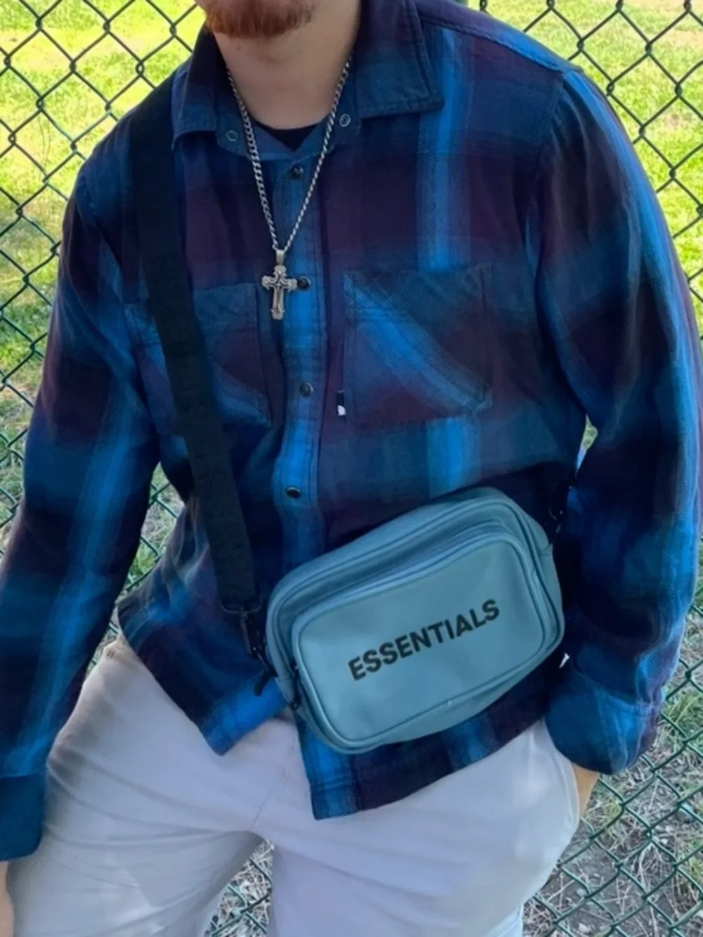 THE NORTH FACE MEN LONG SLEEVE BUTTON DOWN FLANNEL SHIRT CHECK PLAID peacock gym
